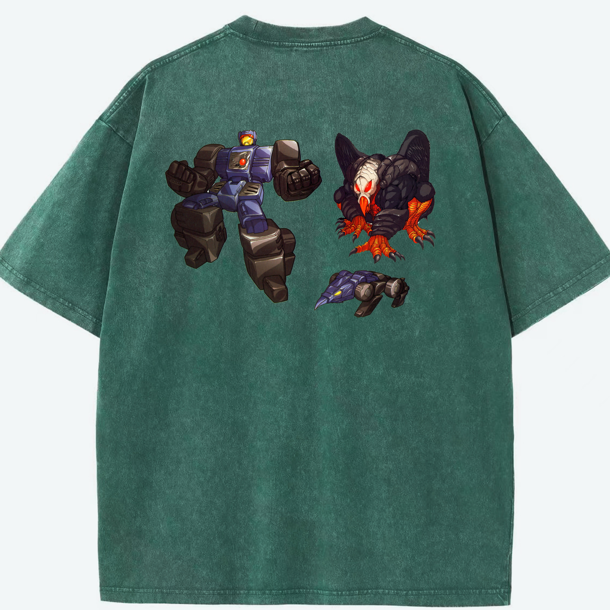 （画像用）  綿100% ヴィンテージ風 半袖Tシャツ（背面プリント）